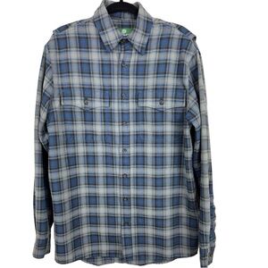 Schnee's Bozeman Montana Men's Long Sleeve plaid button down shirt M Tall